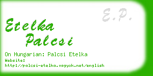 etelka palcsi business card